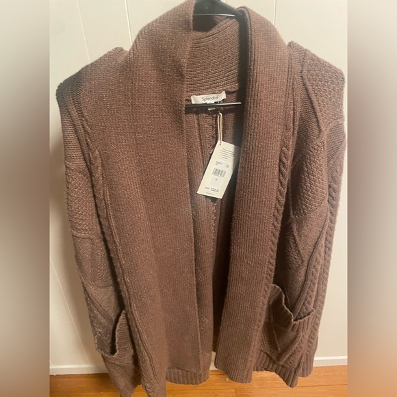 Splendid Cora open cable knit cardigan - Picture 3 of 4